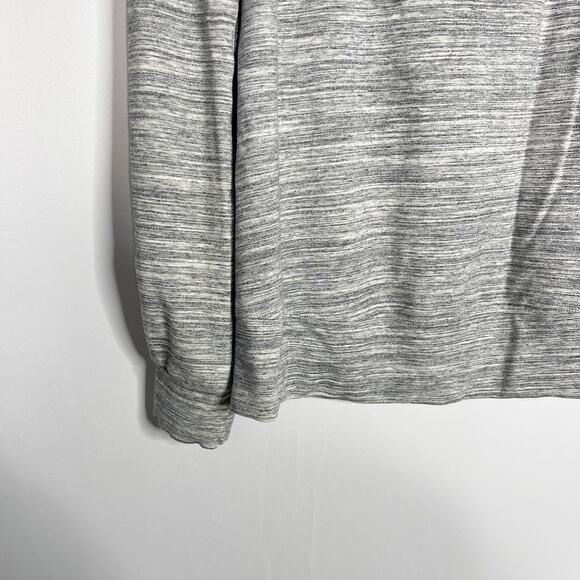 Athleta Small Marled Heather Gray Bandha Yoga Pullover Sweatshirt Modal Lyocell - Picture 5 of 9